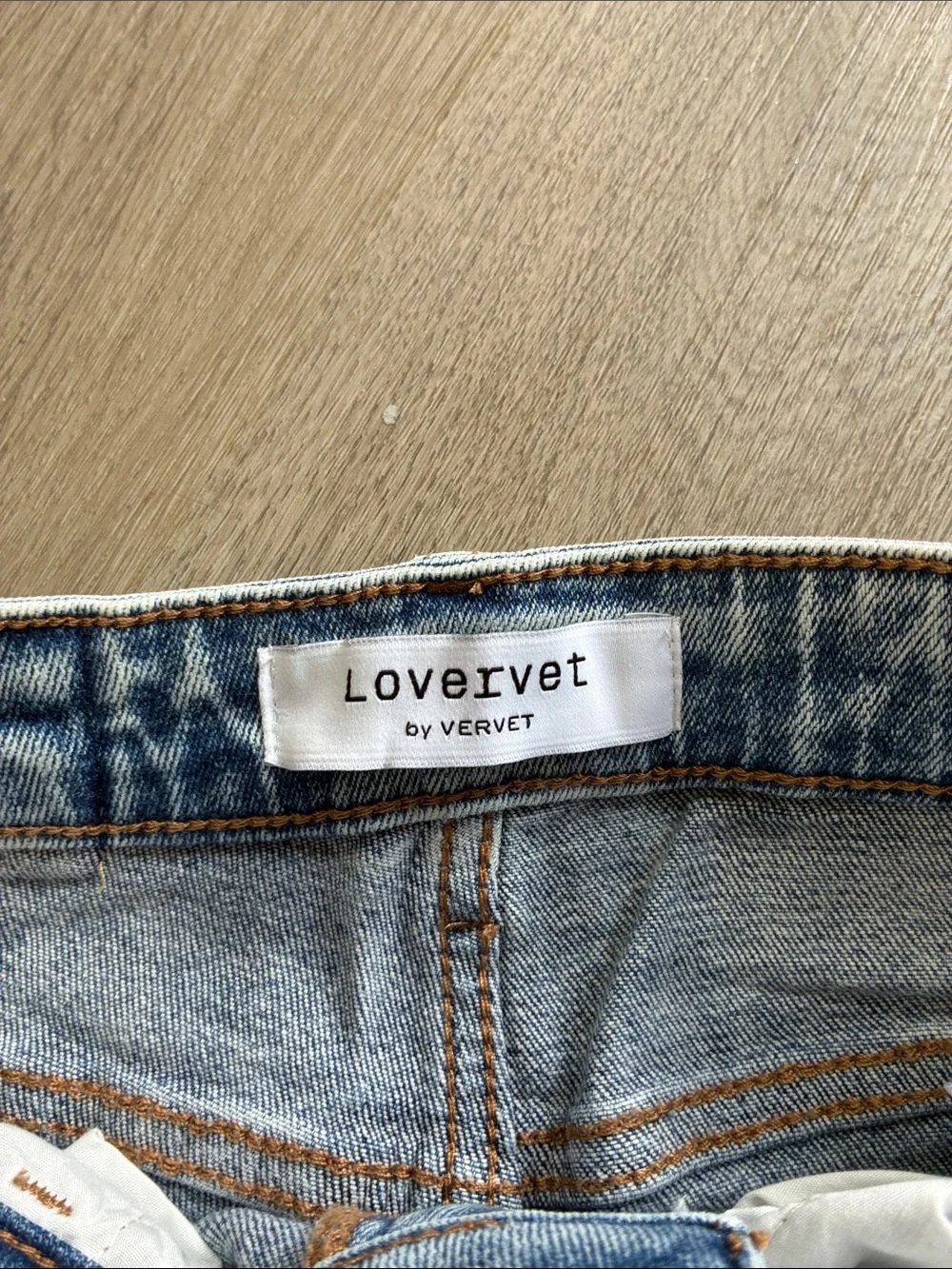 Lovervet Light Blue Distressed Straight Leg Jeans